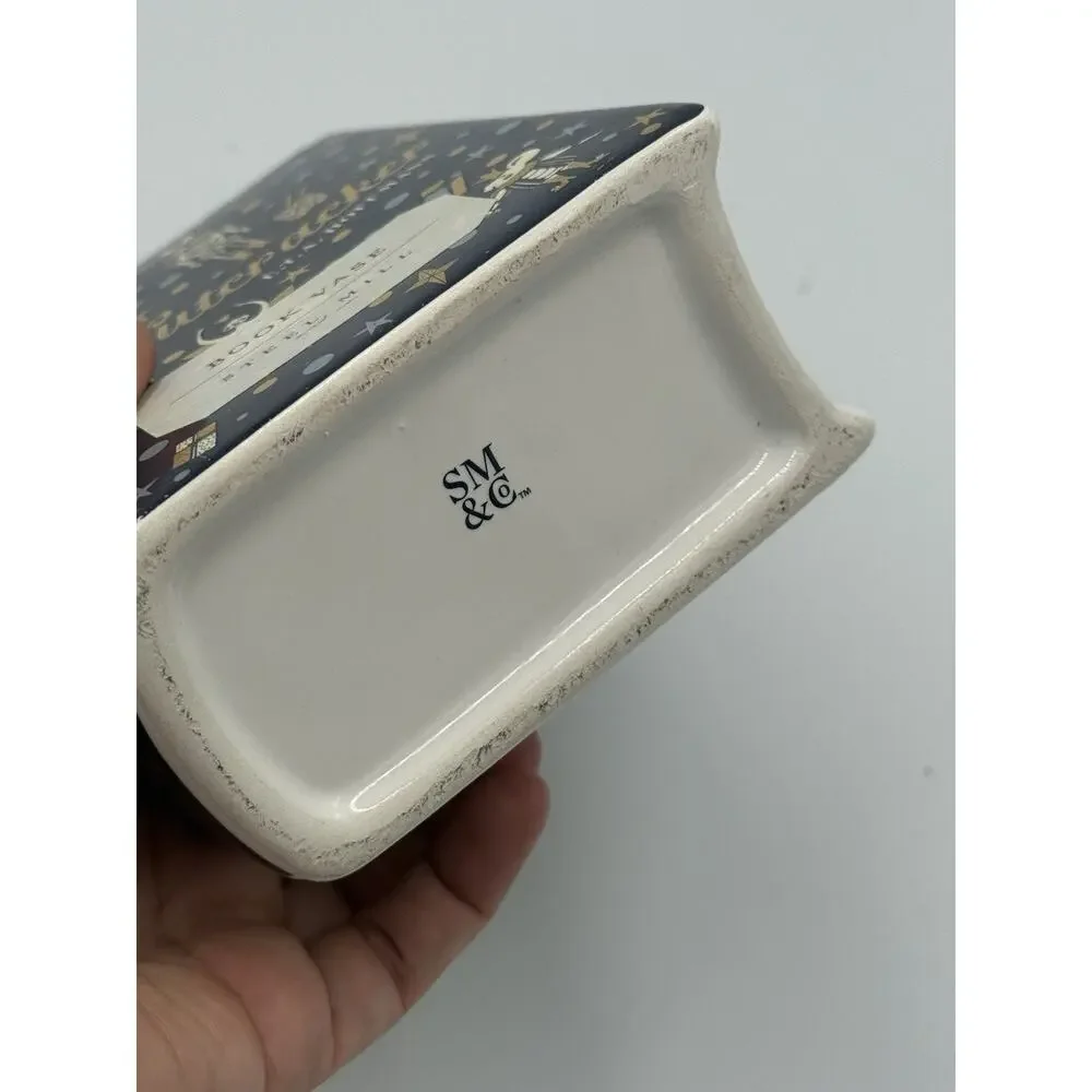 Steel Mill & Co Original Nutcracker Ceramic Small Book-Shaped Decorative Vase